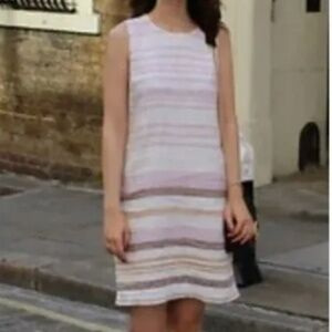Rachel Zoe Linen Striped Dress size 8 sustainable vacation beach
